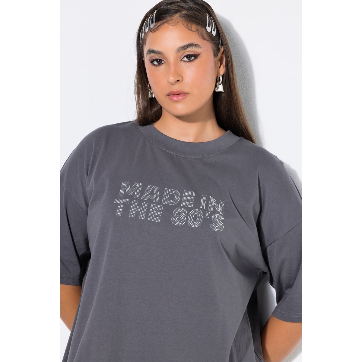 T-shirt, coupe oversize, « Made in the 80's » anthracite, STUDIO UNTOLD