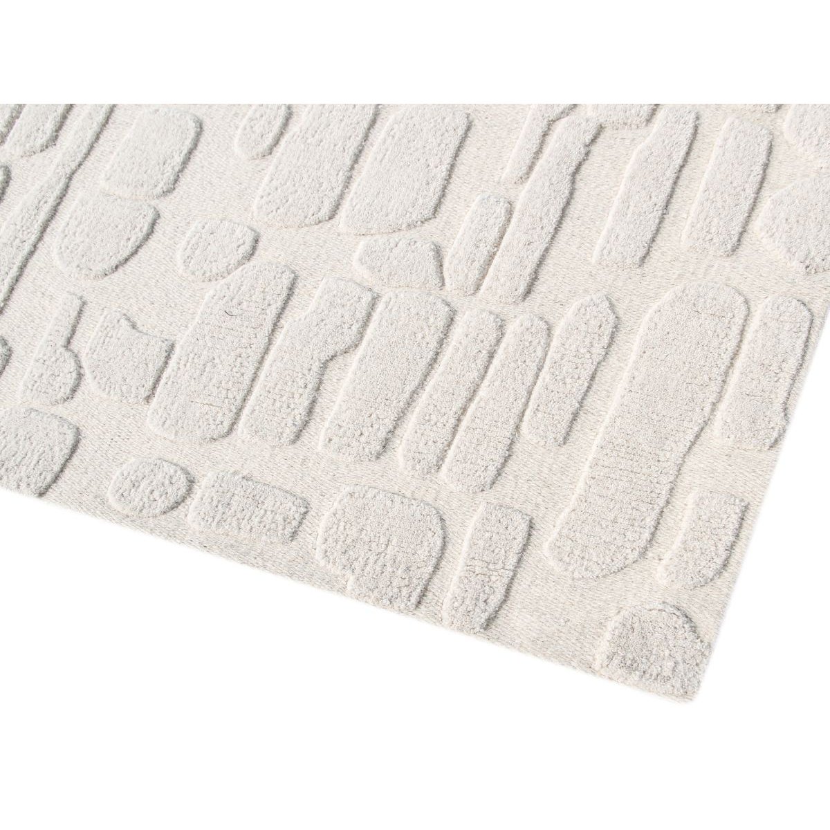 Tapis poils ras style graphique, ARADIA crème, BOBOCHIC