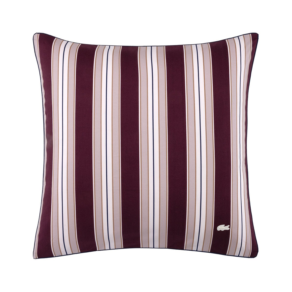 Taie d'oreiller en percale de coton, L COTTAGE rouge, LACOSTE HOME