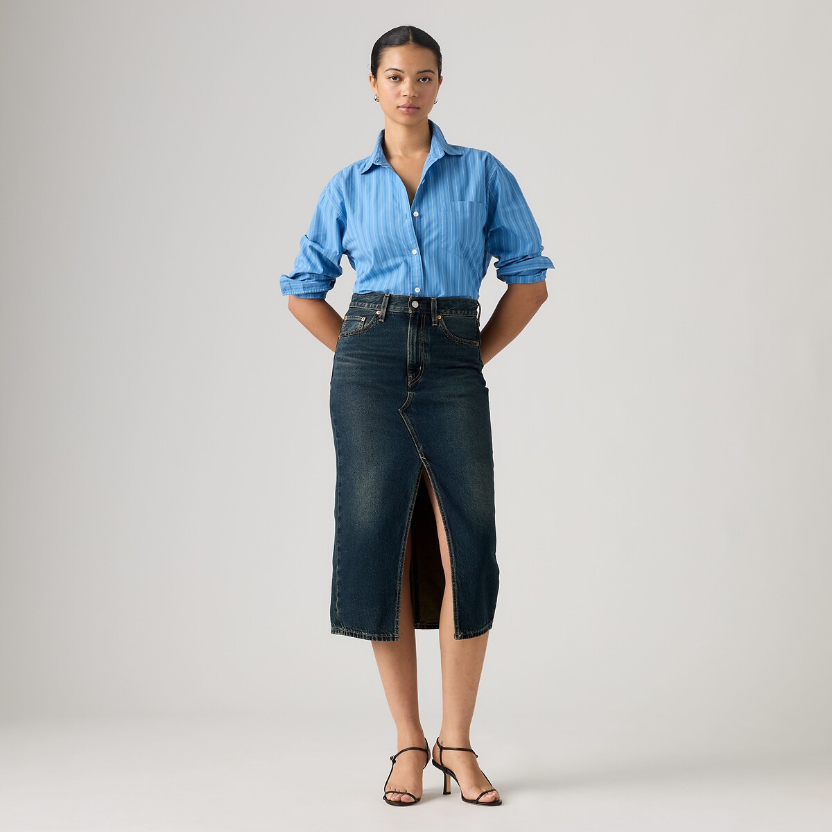 Jupe en jean Decon Slit midi high vibration, LEVI'S