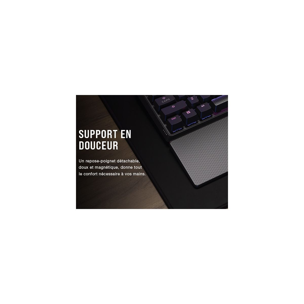 Clavier gamer K70 Core Gris couleur unique, CORSAIR