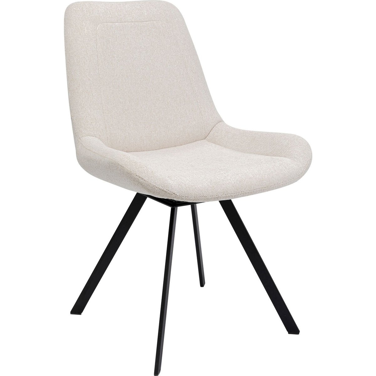 Chaise pivotante, BARON crème, KARE DESIGN