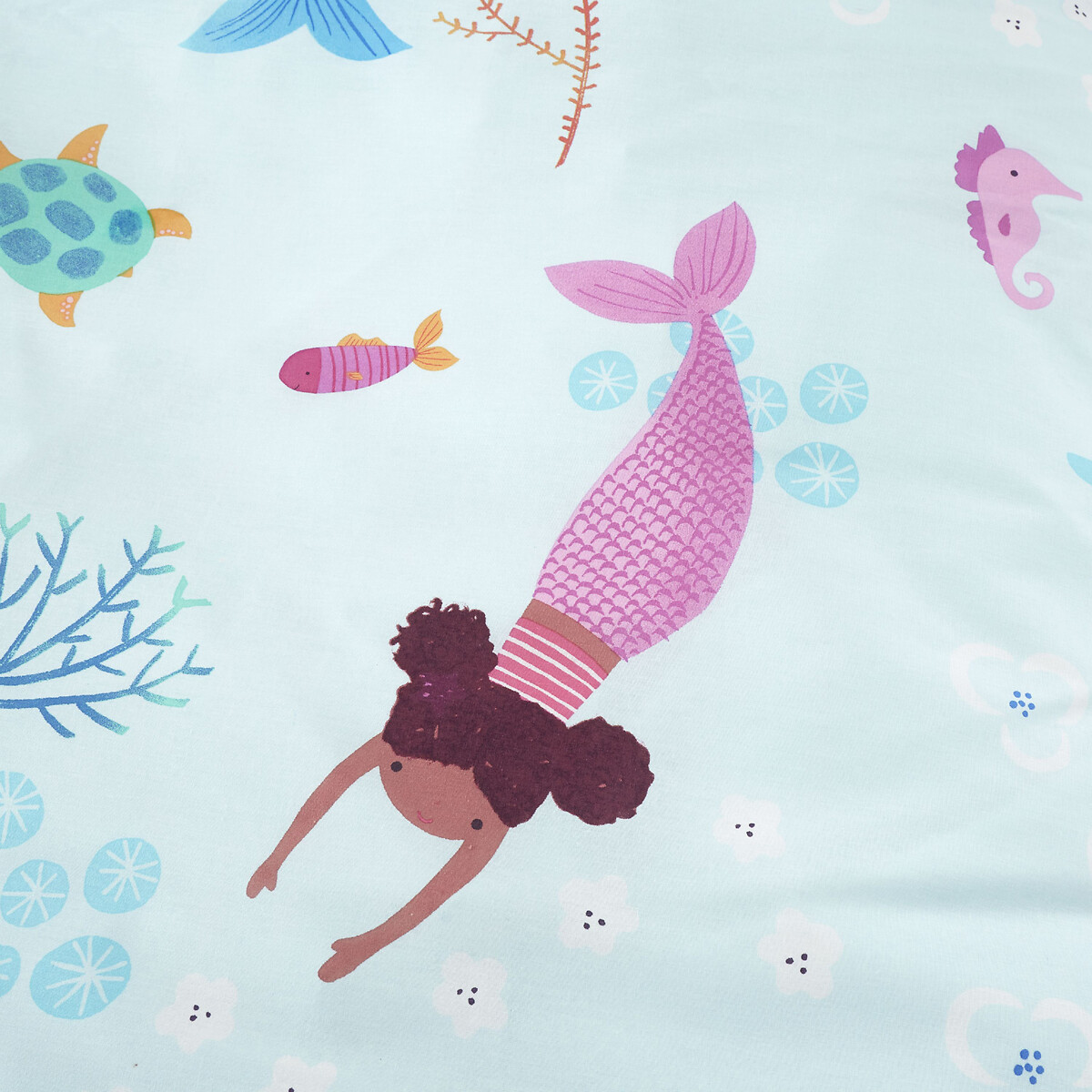 Mermaid Kids 100% Duvet Cover and Pillowcase Set light blue, CATHERINE LANSFIELD