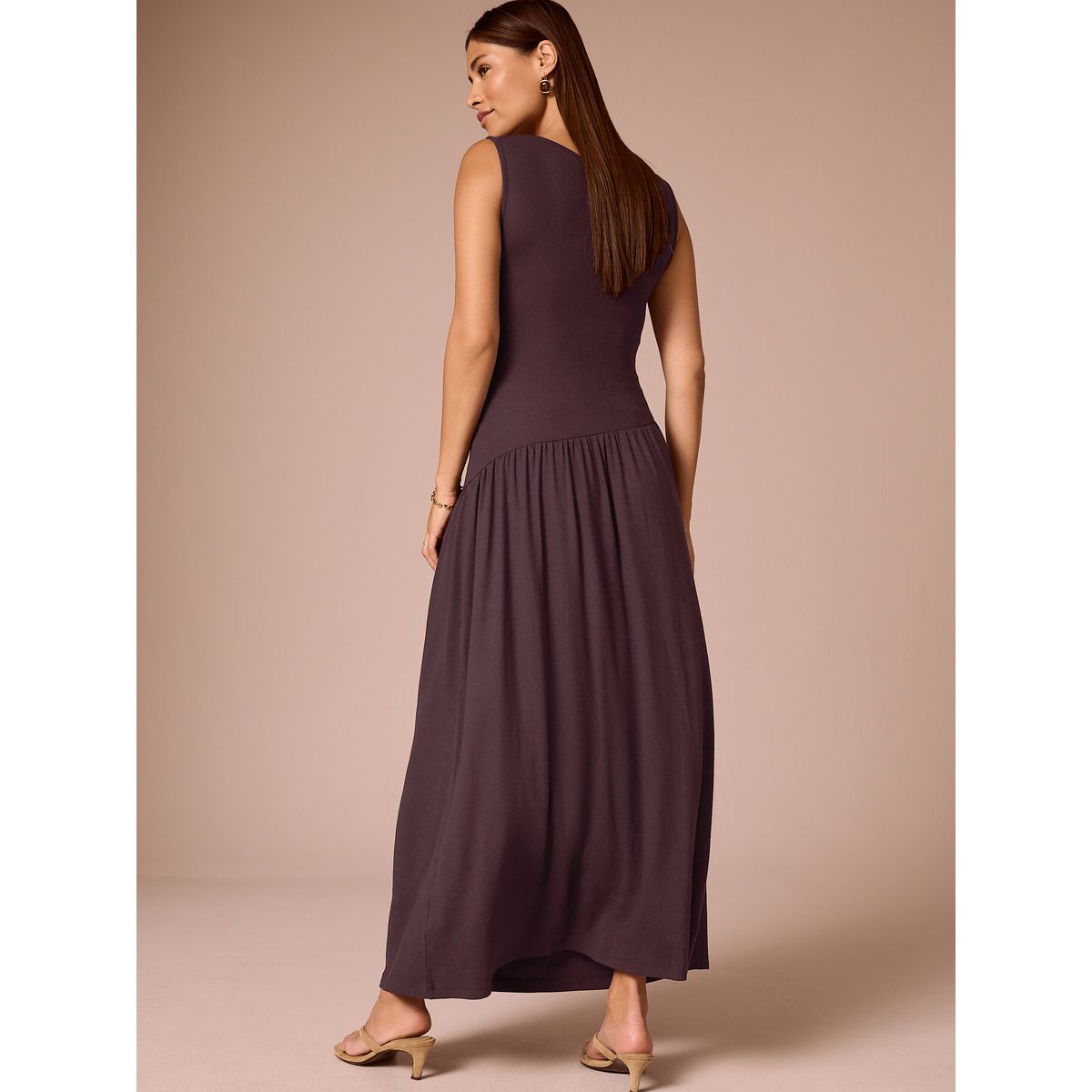 Robe pour grandes occasions maternité marron chocolat, NEXT