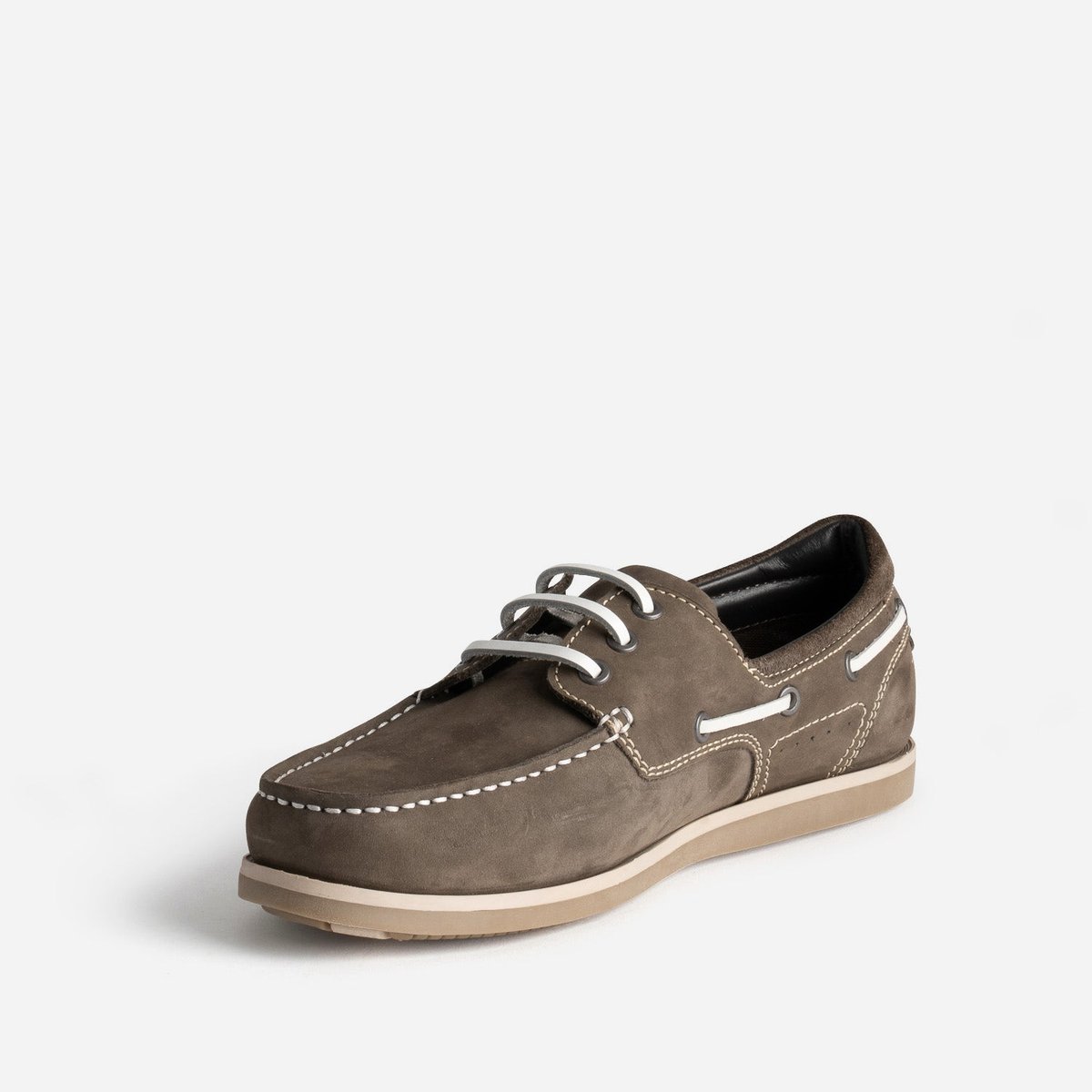 Mocassin en cuir THIERRY taupe, ERAM