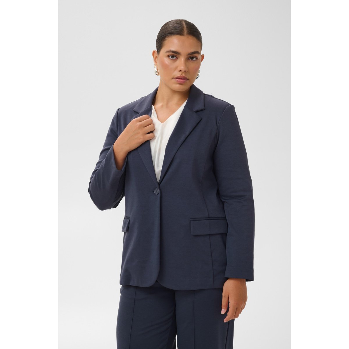 Blazer bleu graphite, KAFFE CURVE