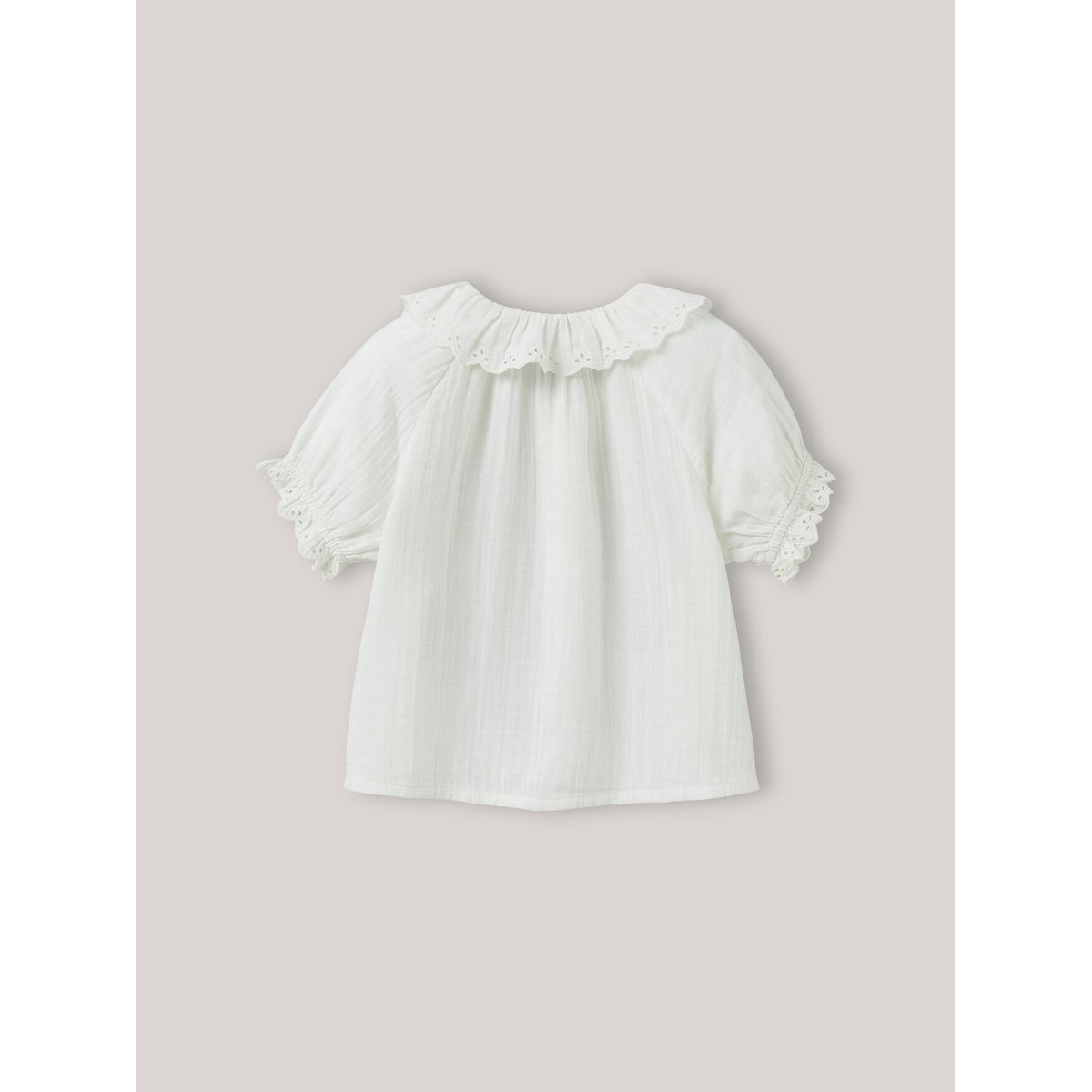 Chemise  en gaze - coton biologique ecru, CYRILLUS
