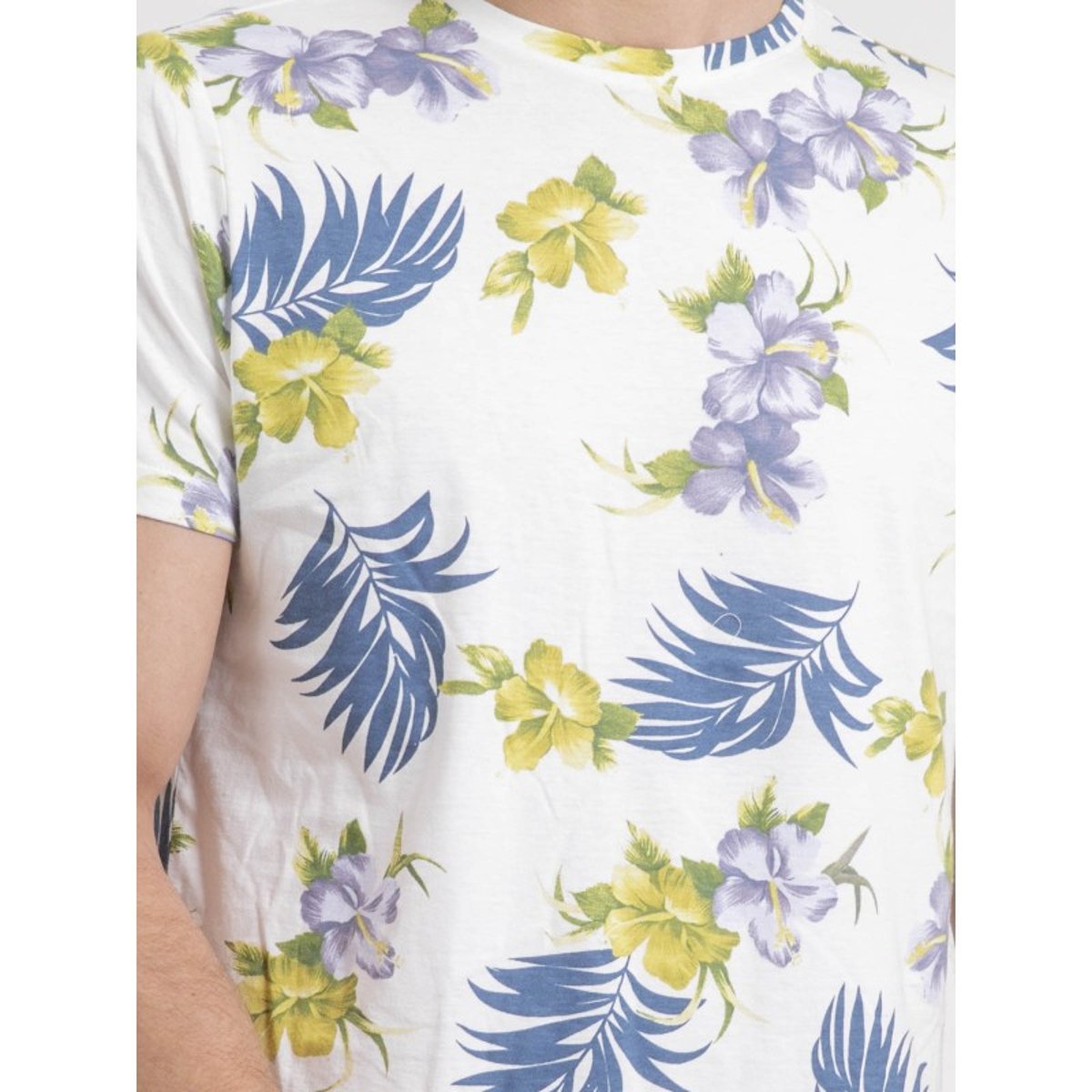 T-shirt Col Rond Pur Coton Motifs Nulibis ecru, RITCHIE