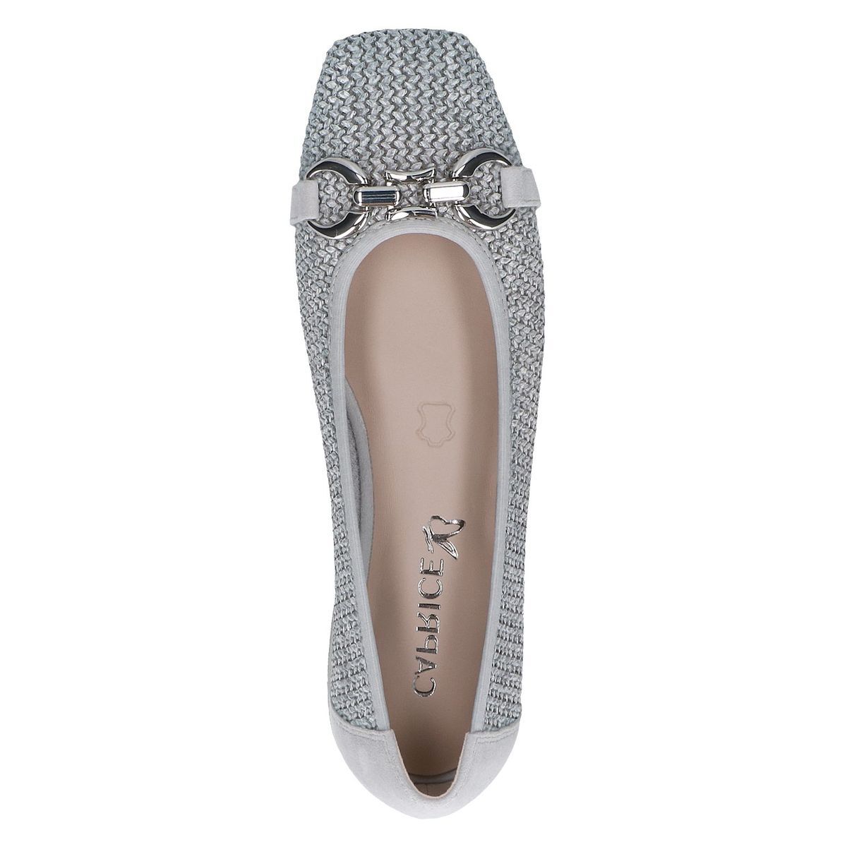 Ballerine plate bleu fontaine bleue, CAPRICE