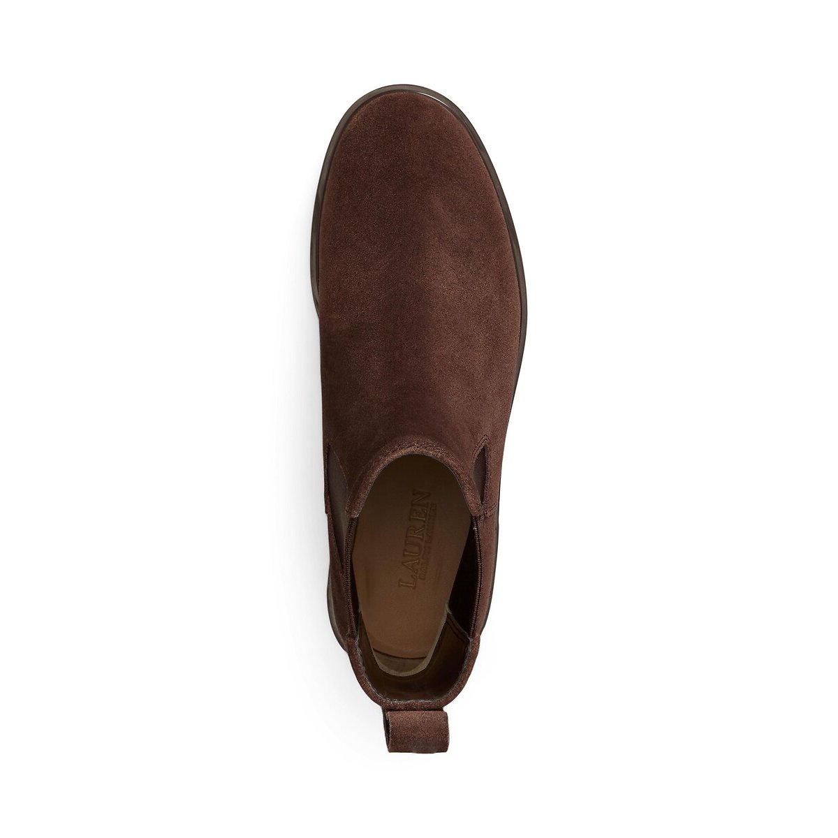 Bottines chelsea en cuir suède, ALLYSON marron foncé, LAUREN RALPH LAUREN