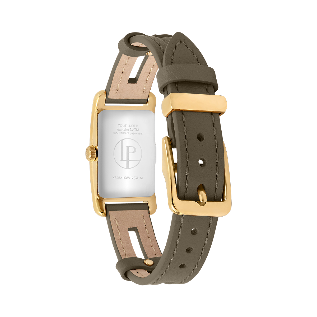 Montre Analogique PHILIPPINE doré blanc kaki, LOUIS PION