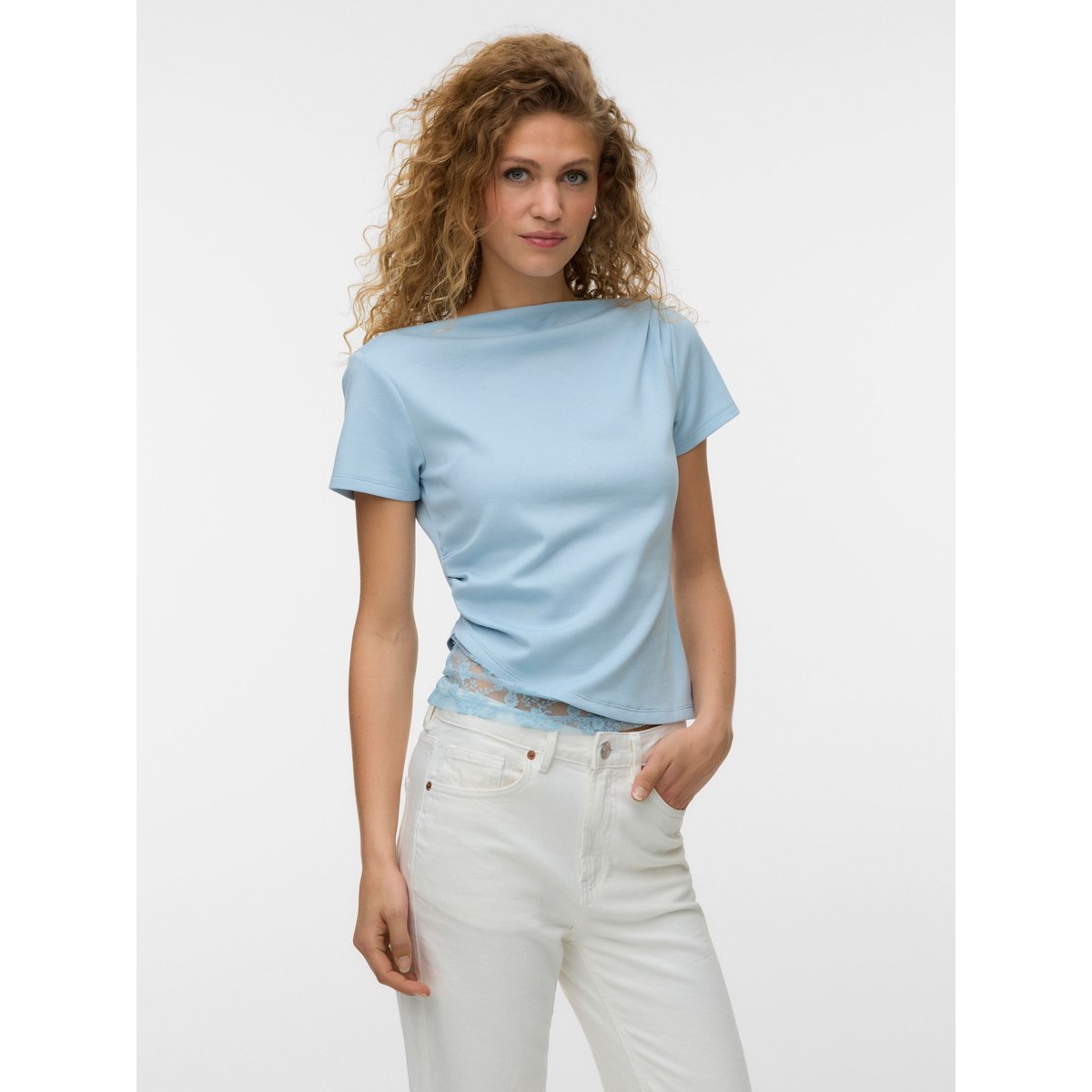 T-Shirt cashmere blue, VERO MODA