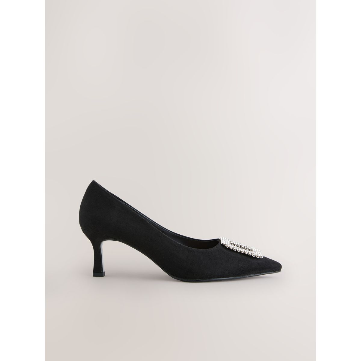 Escarpins pointus avec bijou forever comfort noir, NEXT