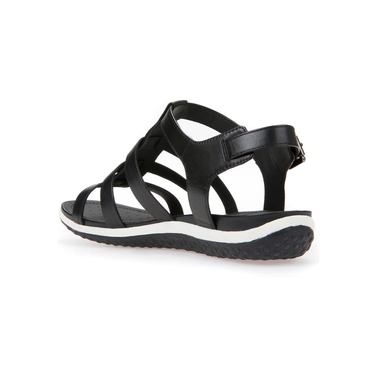 Sandales en cuir Vega noir, GEOX
