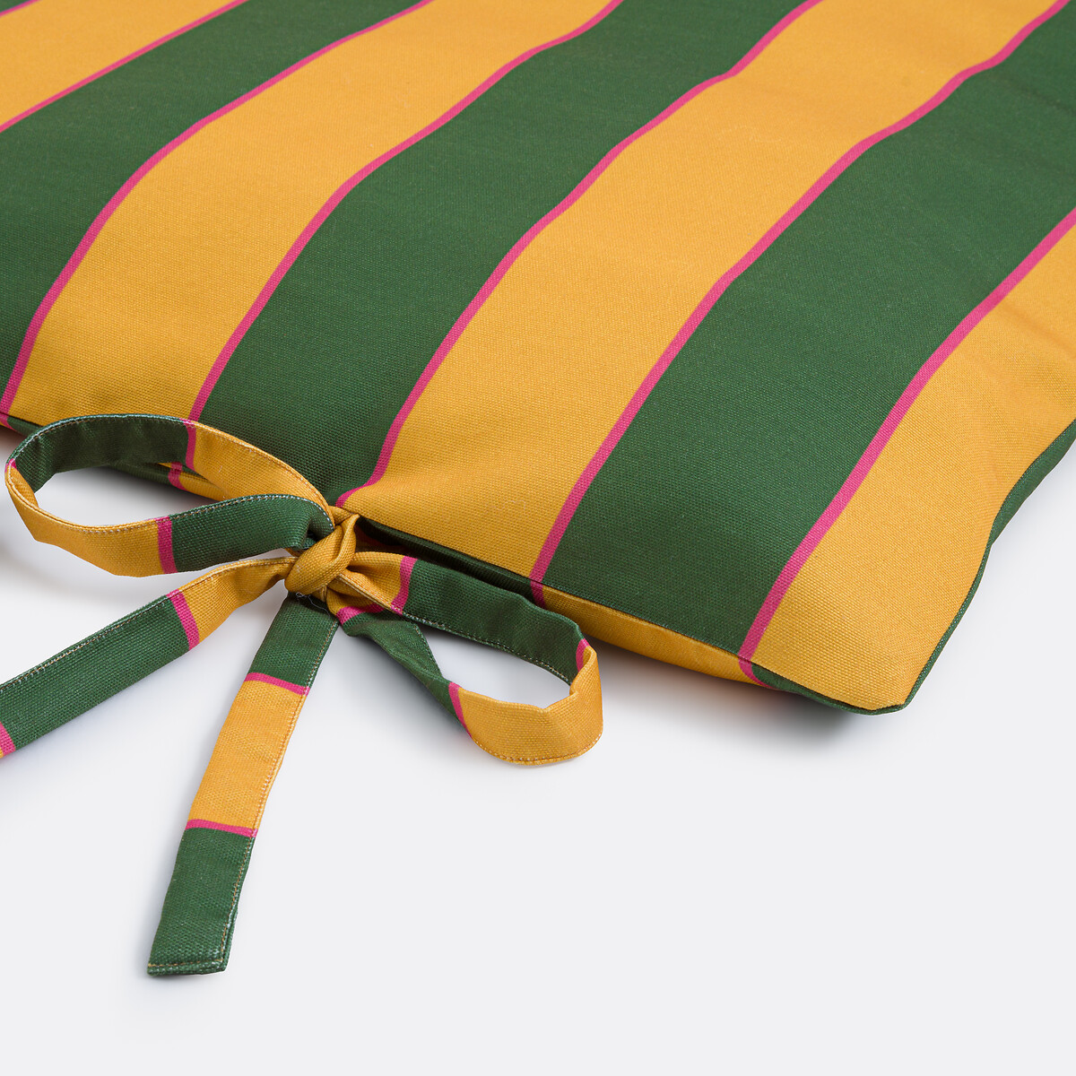 Matelas d'extérieur enroulable, polyester, 192x65 cm, VALERIA jaune/vert, LA REDOUTE INTERIEURS