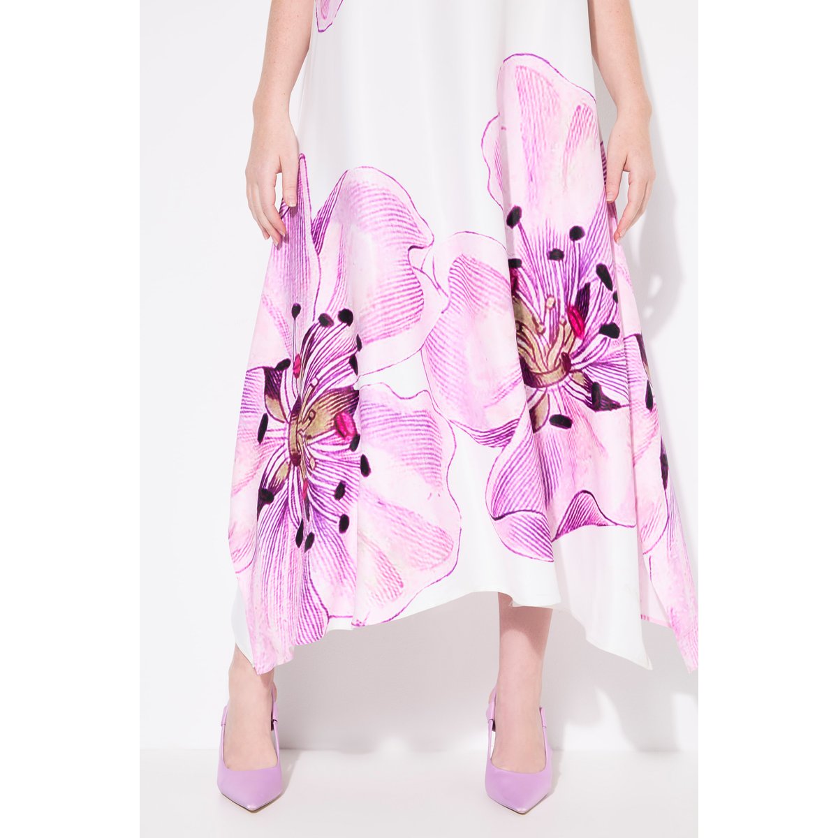 Robe midi sans manches mauve, ULLA POPKEN