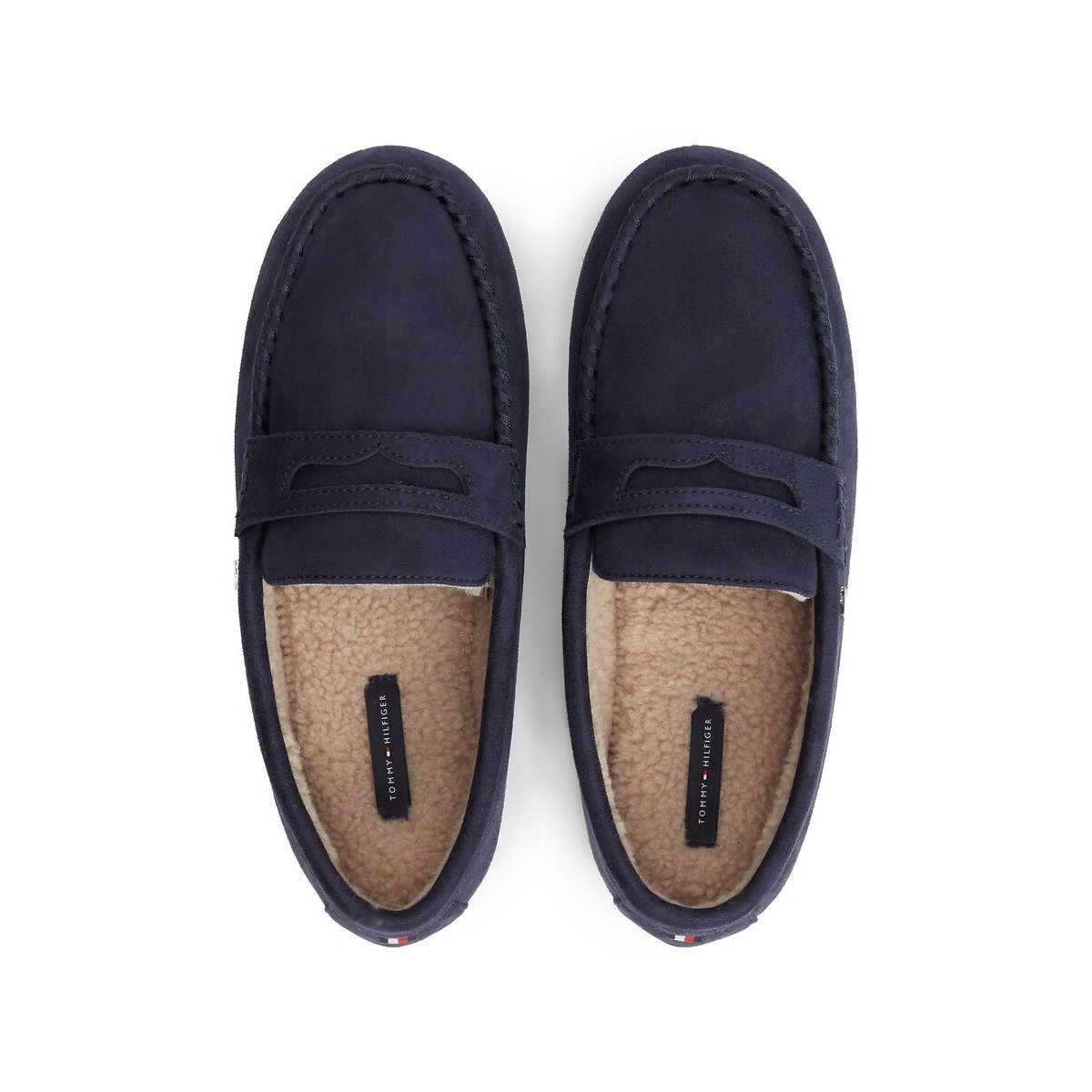 Chaussons pantoufles bleu marine, TOMMY HILFIGER