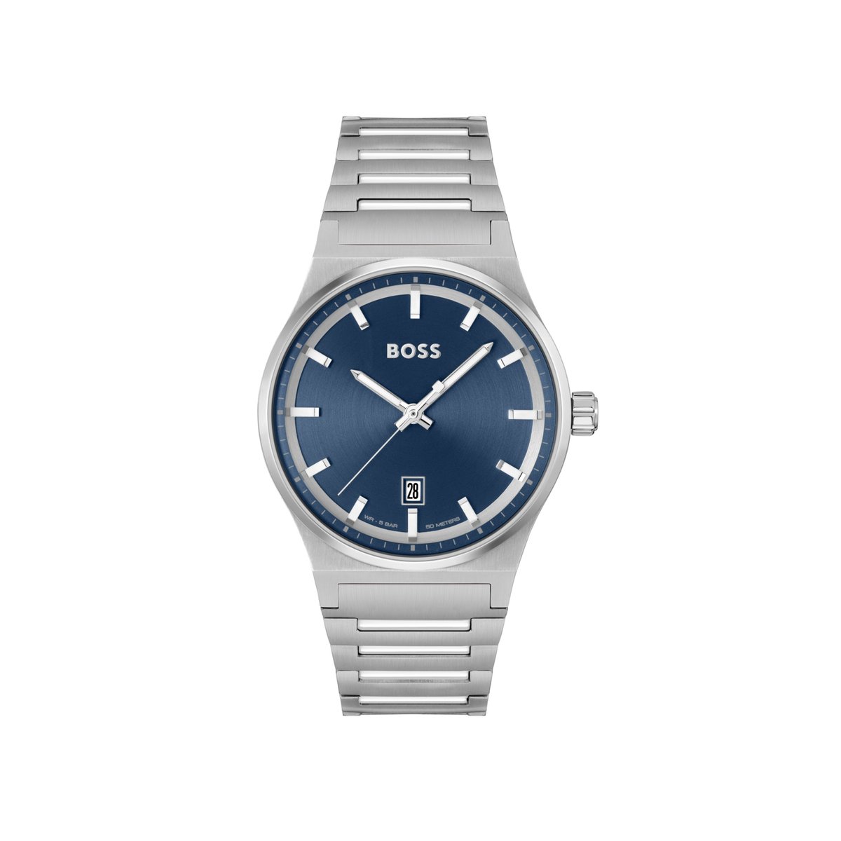 Montre Analogique CANDOR argenté bleu argenté, BOSS
