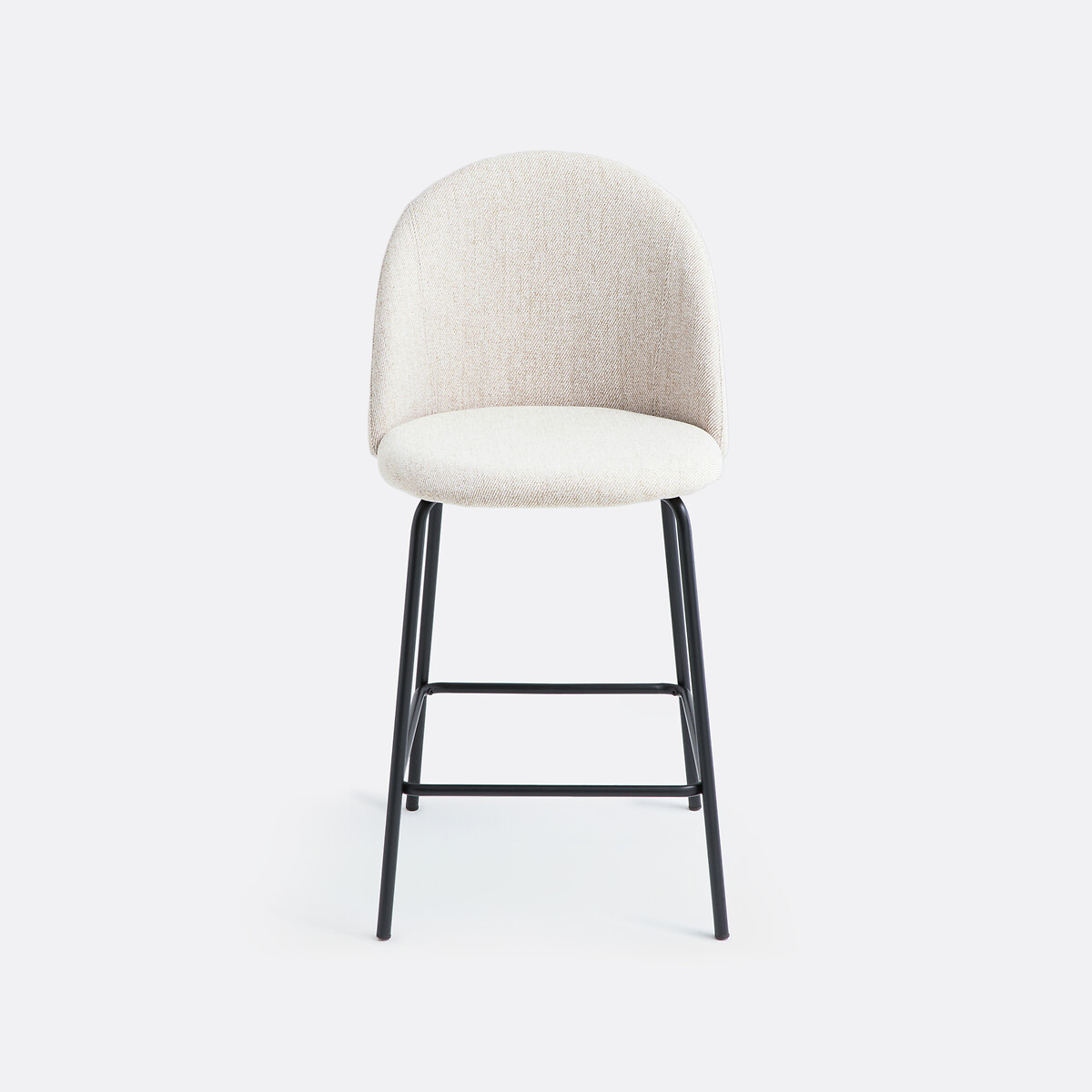 Set of 2 Nordie marl fabric bar stools beige marl, LA REDOUTE INTERIEURS
