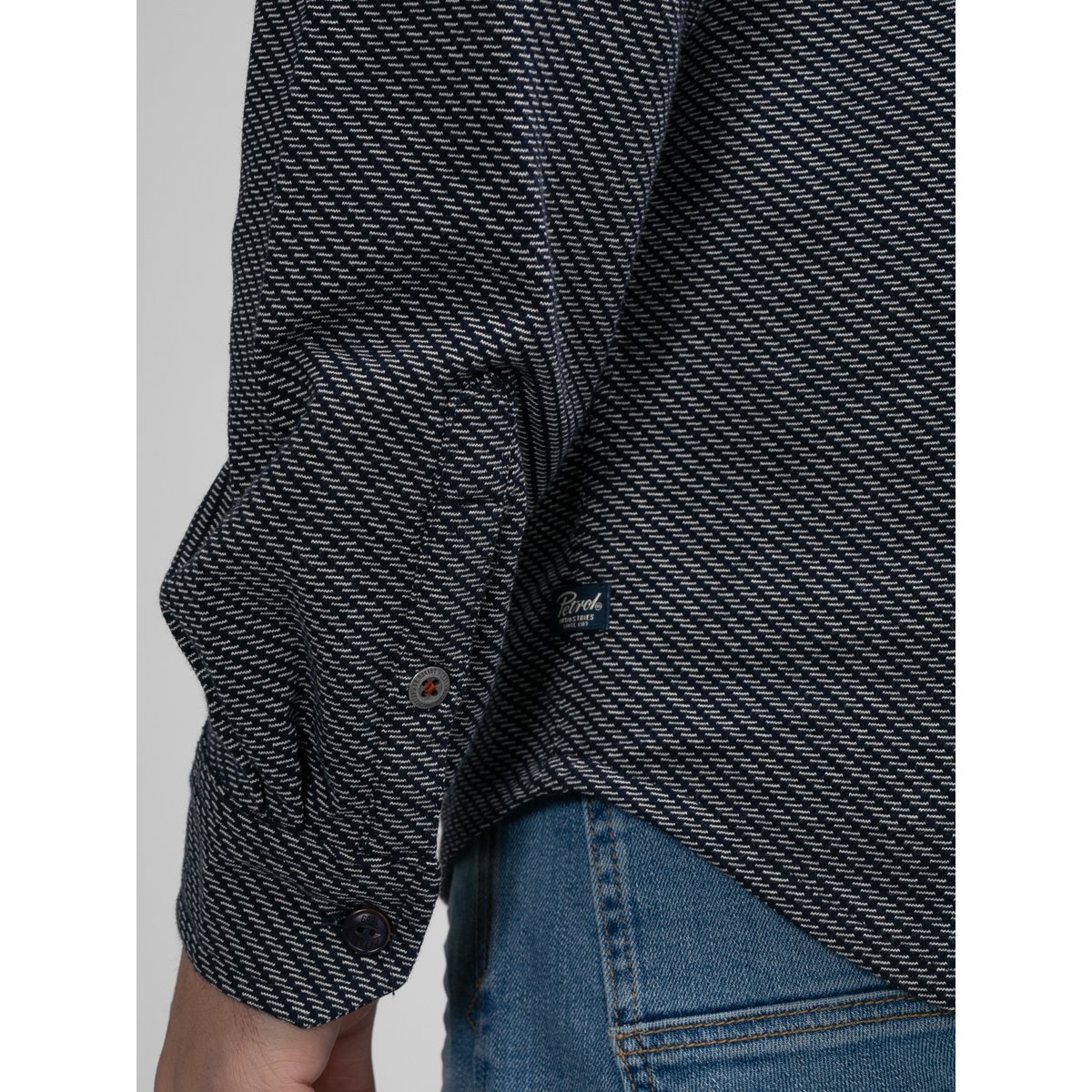 Chemise en imprimé intégral port marron ecru, PETROL INDUSTRIES