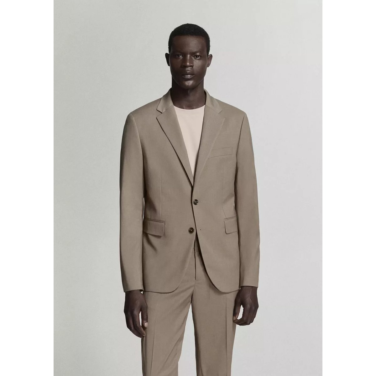 Veste costume Milán slim-fit marron moyen, MANGO MAN