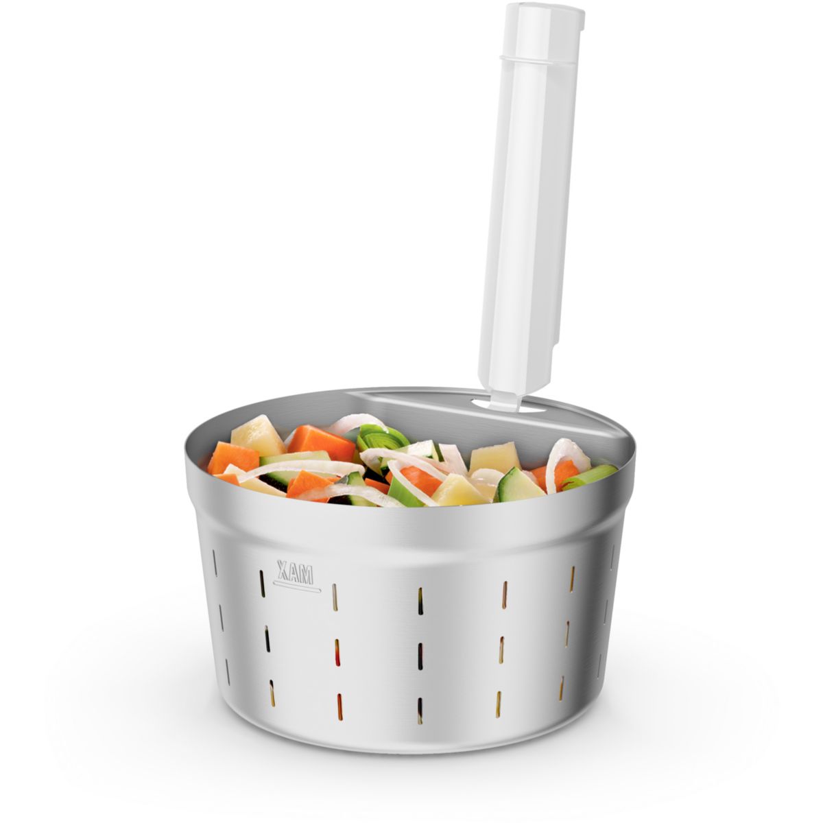 Blender chauffant SOUP et PLUS LM926B00 BLANC 2L + bol vapeur blanc, MOULINEX