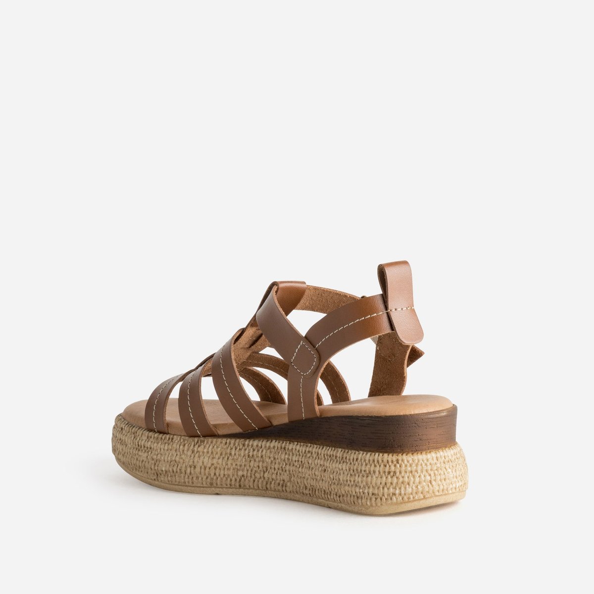 Sandale À Talon en cuir TEHILA camel, TEXTO