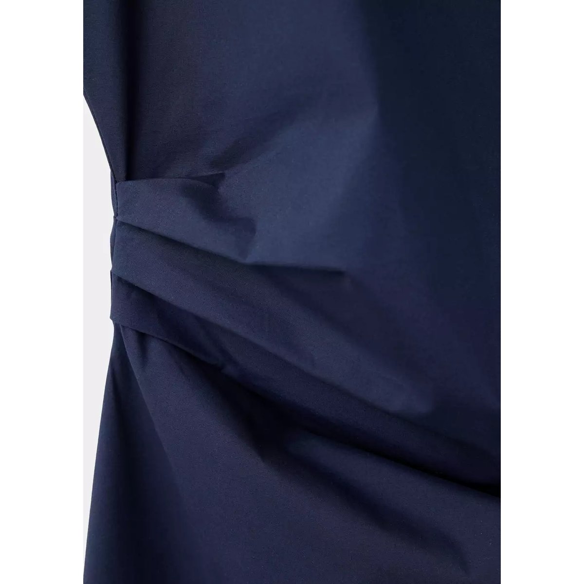 Robe asymétrique froncée bleu, MANGO