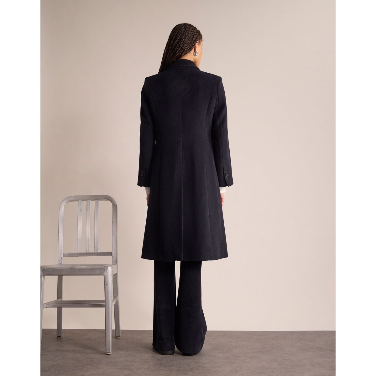 Manteau Enola bleu marine, INES DE LA FRESSANGE PARIS