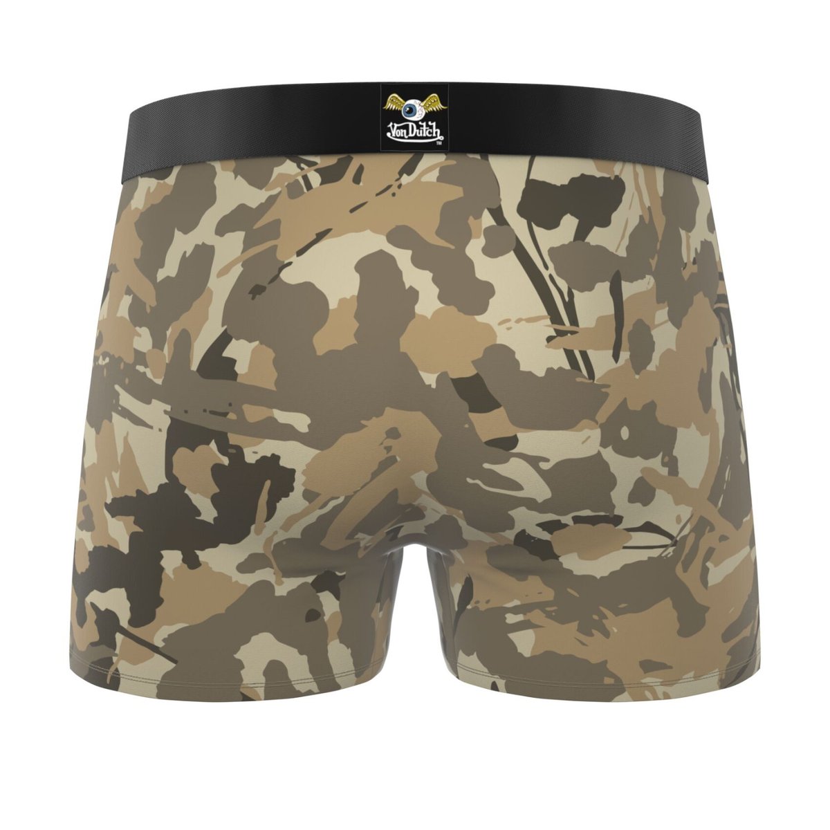 Lot De 6 Boxers Coton beige/marron/gris clair/kaki/noir, VON DUTCH