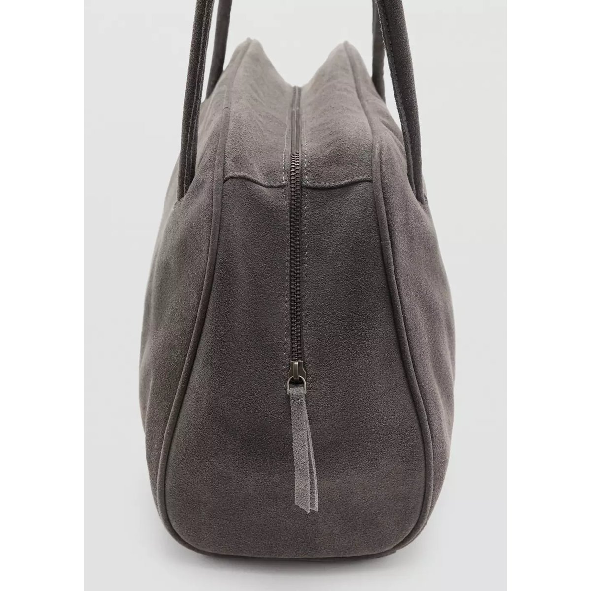 Sac bowling cuir gris, MANGO TEEN