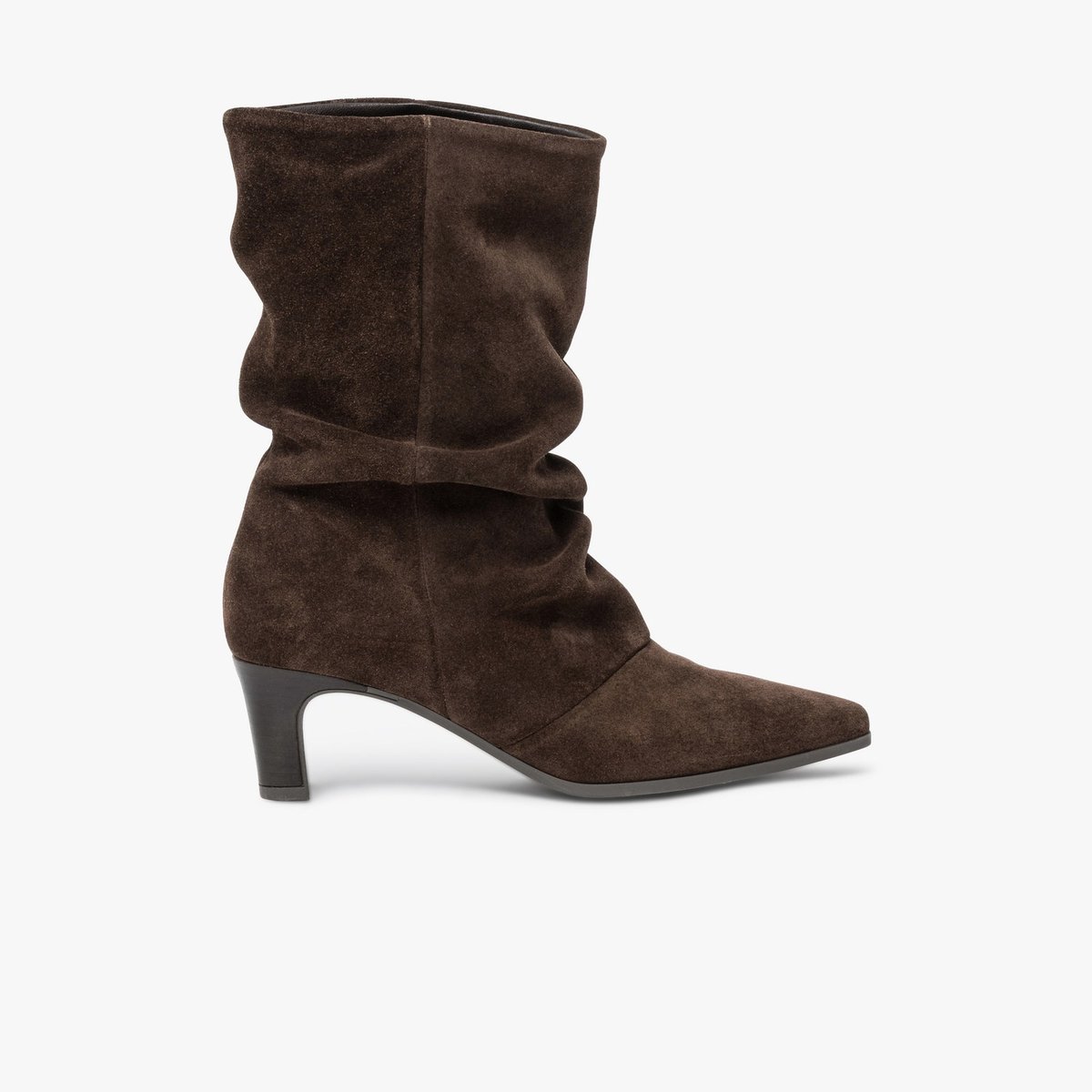 Boots À Talon en cuir MONA marron chocolat, BOCAGE