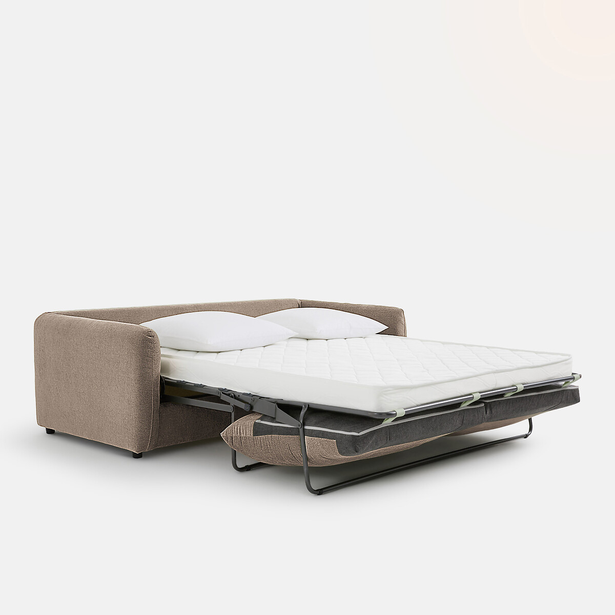 2-, 3- of 4-zits slaapbank in gemêleerd polyester, YDE taupe , LA REDOUTE INTERIEURS
