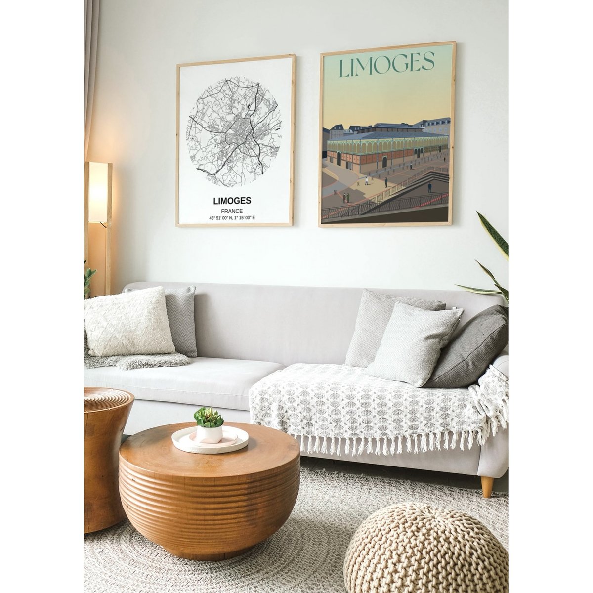 Affiche ville Limoges 4 blanc, L'AFFICHERIE