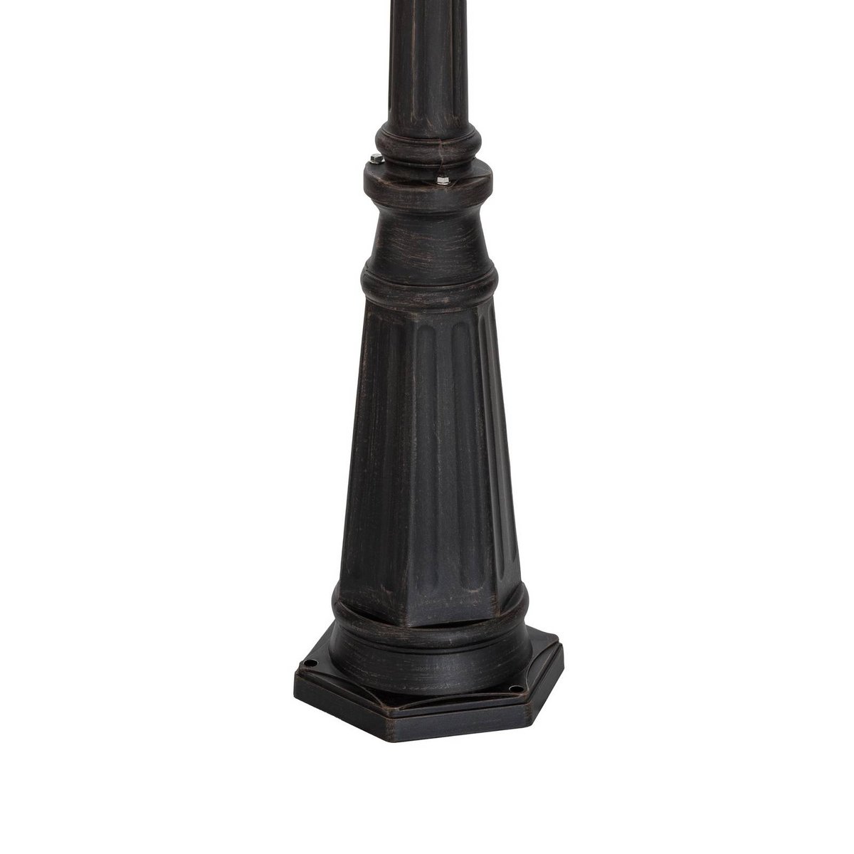 Lampadaire extérieur traditionnel, Eddie brun rouille, clair, LINDBY