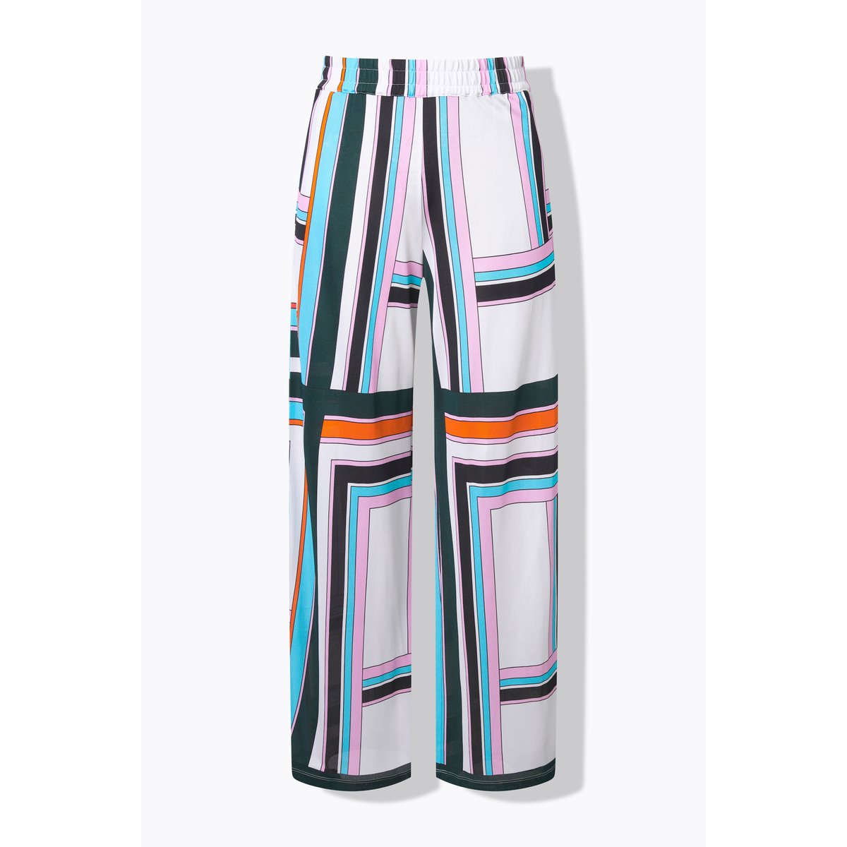 Pantalon en piqué, au tombé fluide blanc neige, ULLA POPKEN