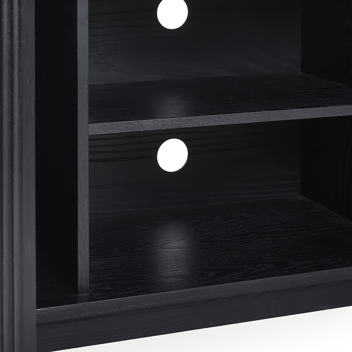 Lucien Fluted Wood TV Unit black, SO'HOME