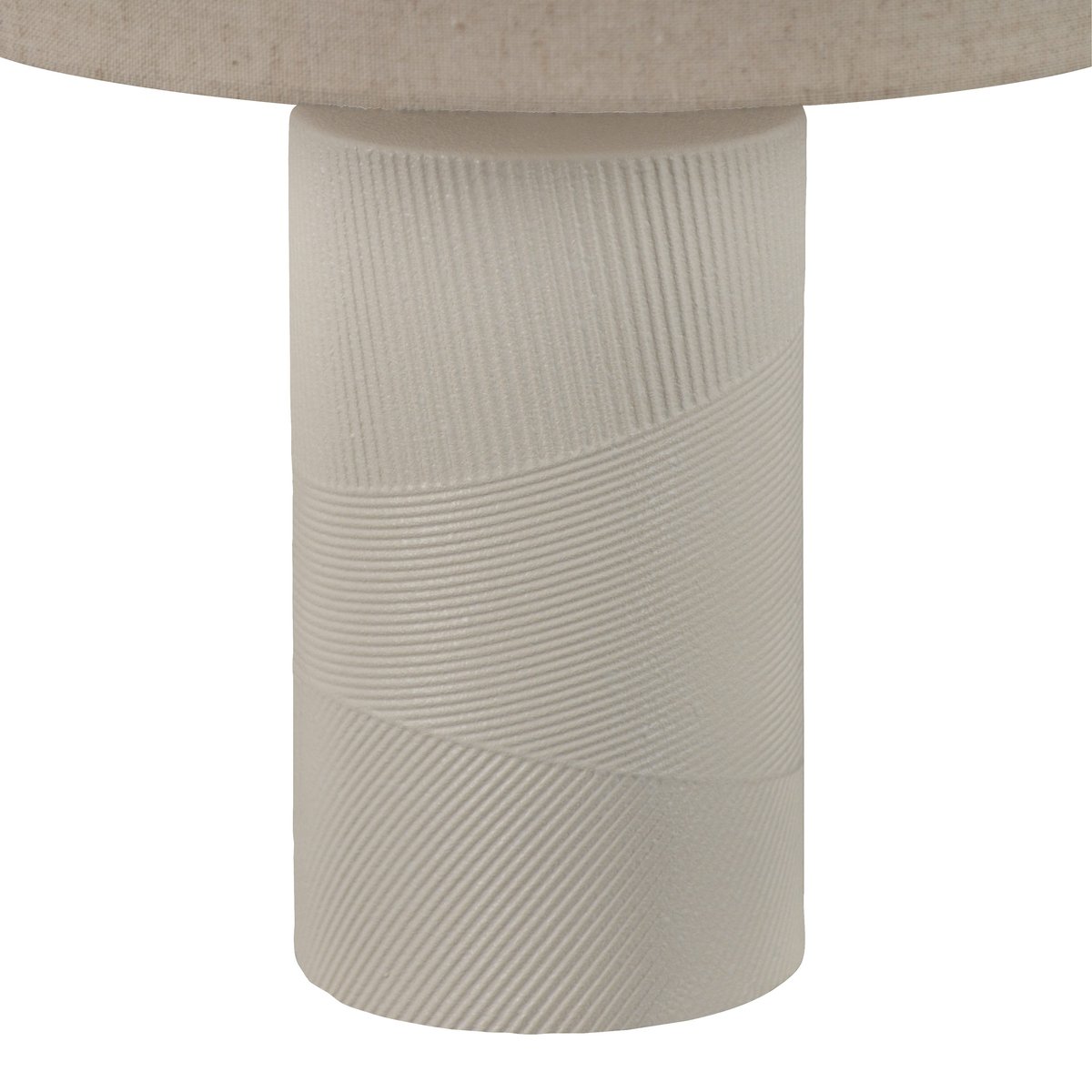 Lampe en céramique avec abat-jour, LANZOMA beige, INSPIRE