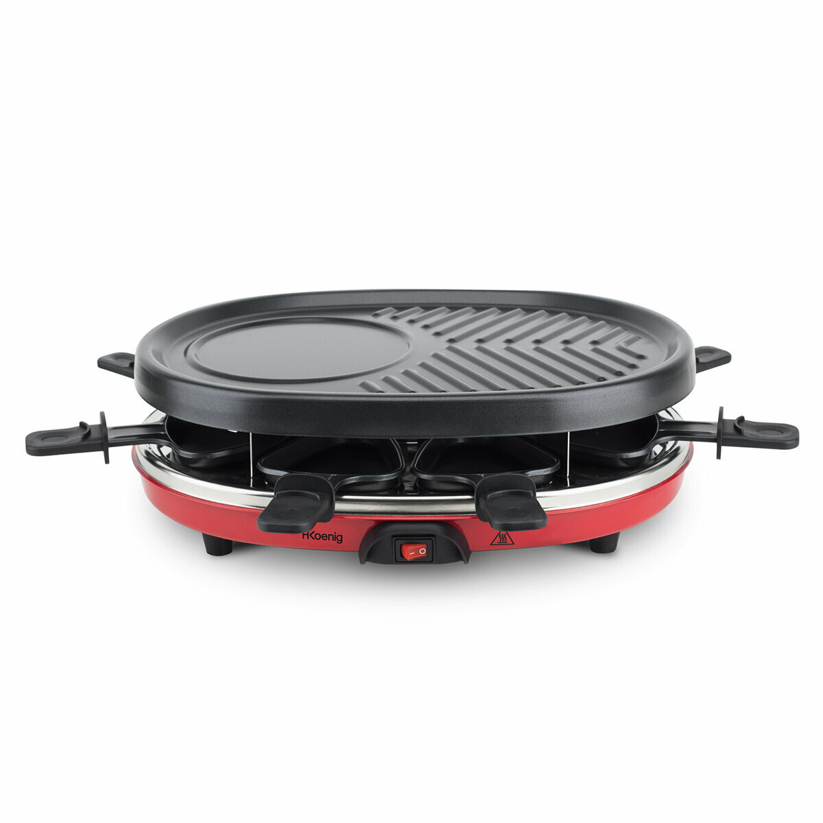 raclette 4 en 1 pour 8 personnes - rp412 multicolore, H.KOENIG