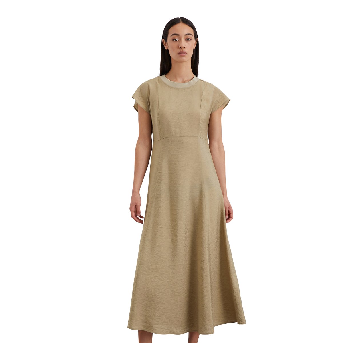 Robe regular en LENZING™ ECOVERO™ beige, MARC O'POLO