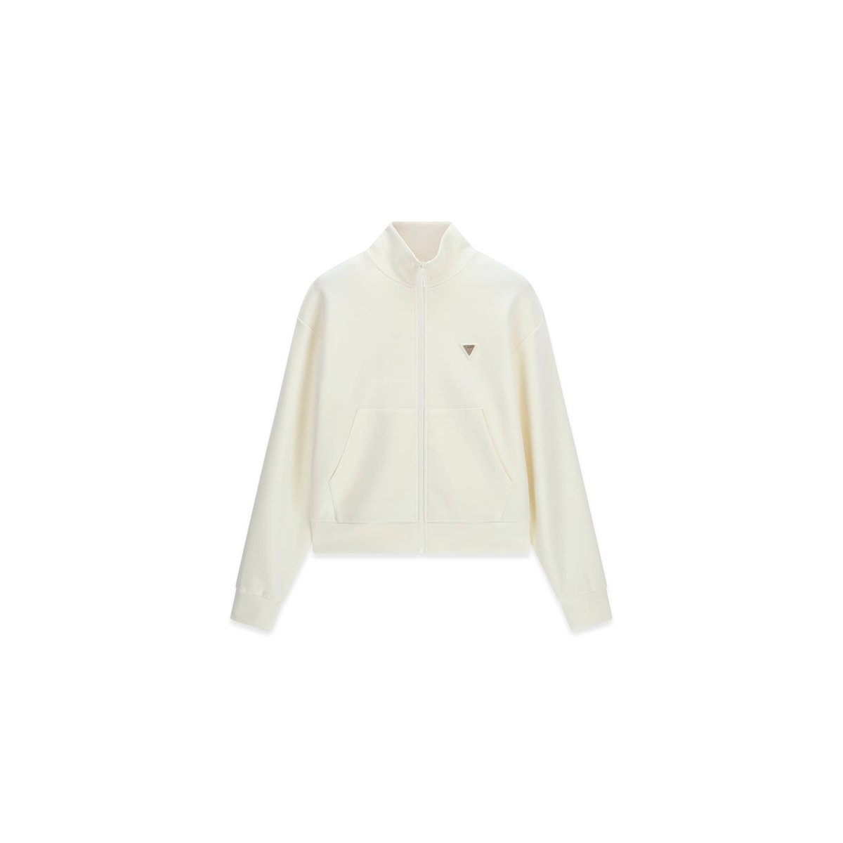 Sweatshirt À Col Montant beige, GUESS