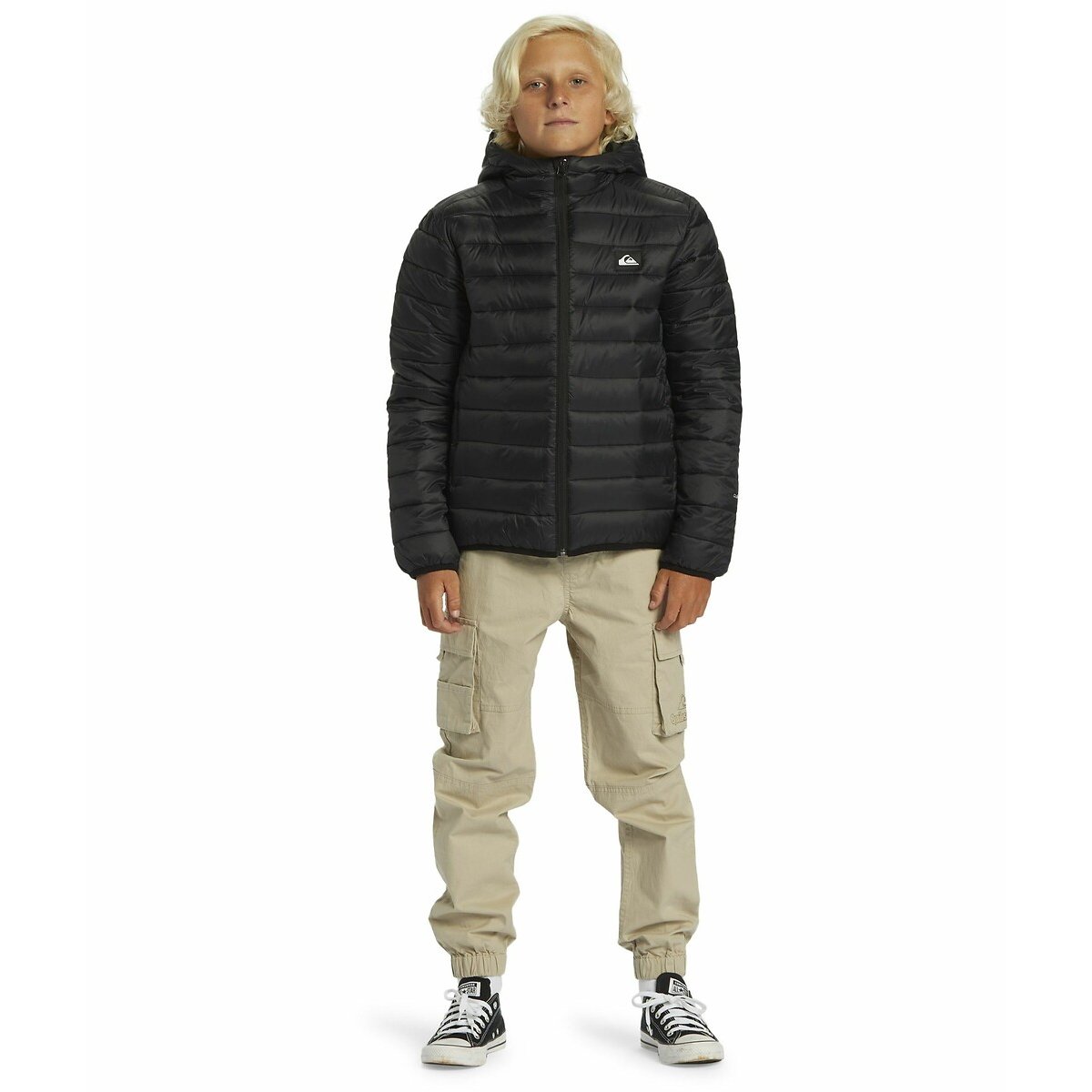 Doudoune à capuche noir, QUIKSILVER