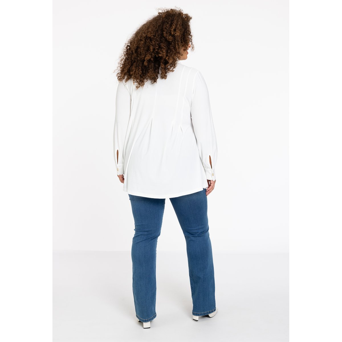 Chemise avec manches longues écru, YOEK