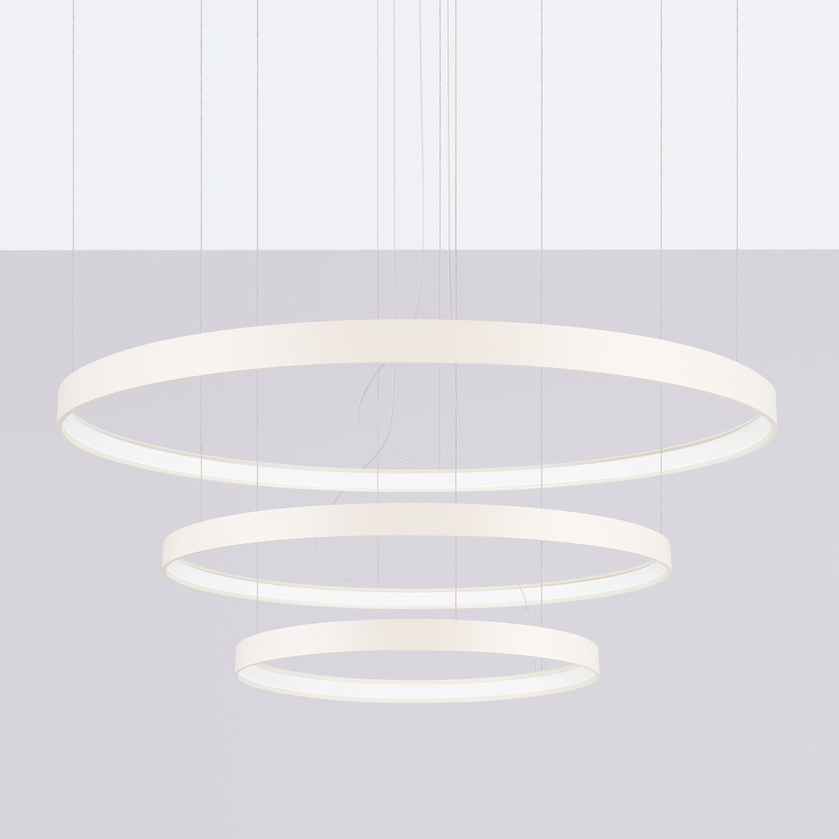 Lustre Aluminium Beige LED 3 Rio beige, EDEN