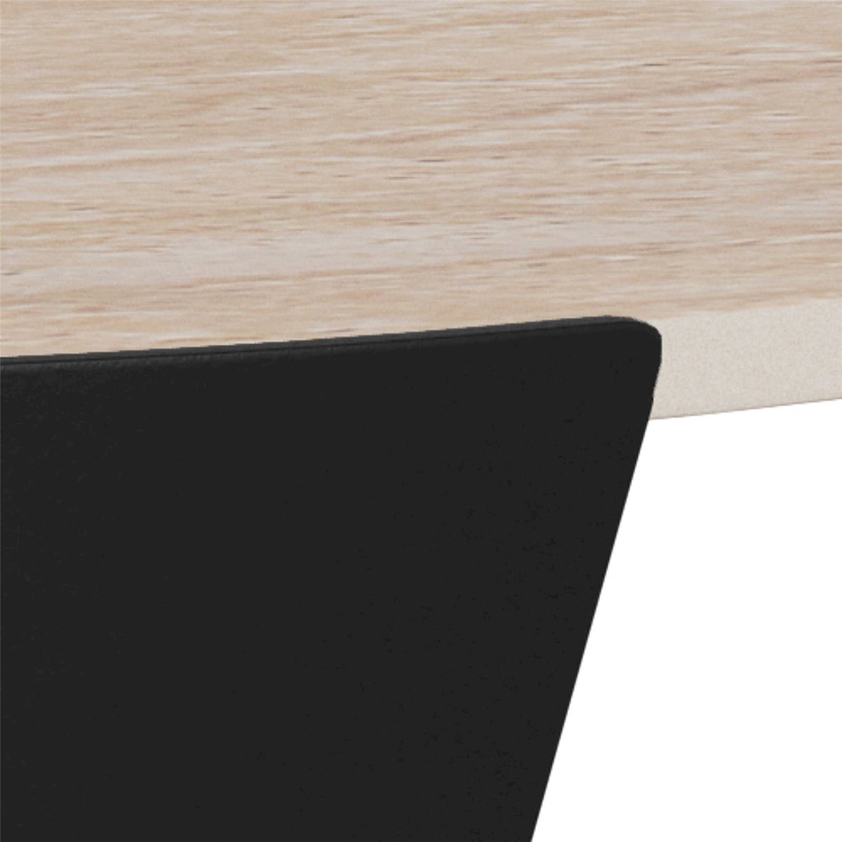 Table basse ronde effet travertin ELIRA travertin clair et noir, RECOLLECTION