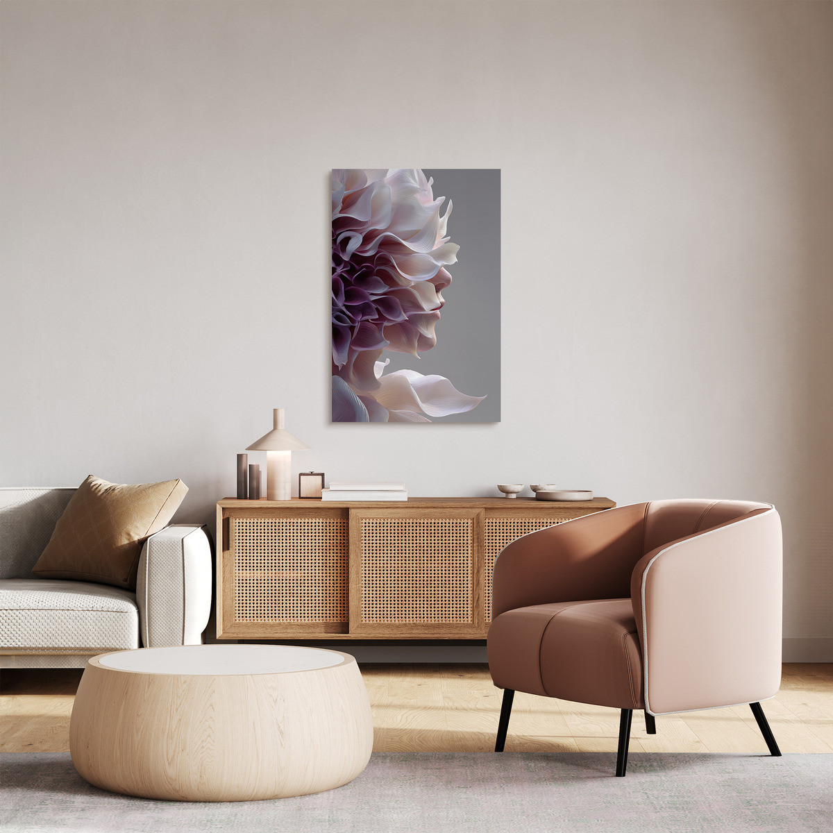 Tableau Sur Toile Portrait Conscience Florale FLEUR tableaux sur toile-rose, CEANOTHE