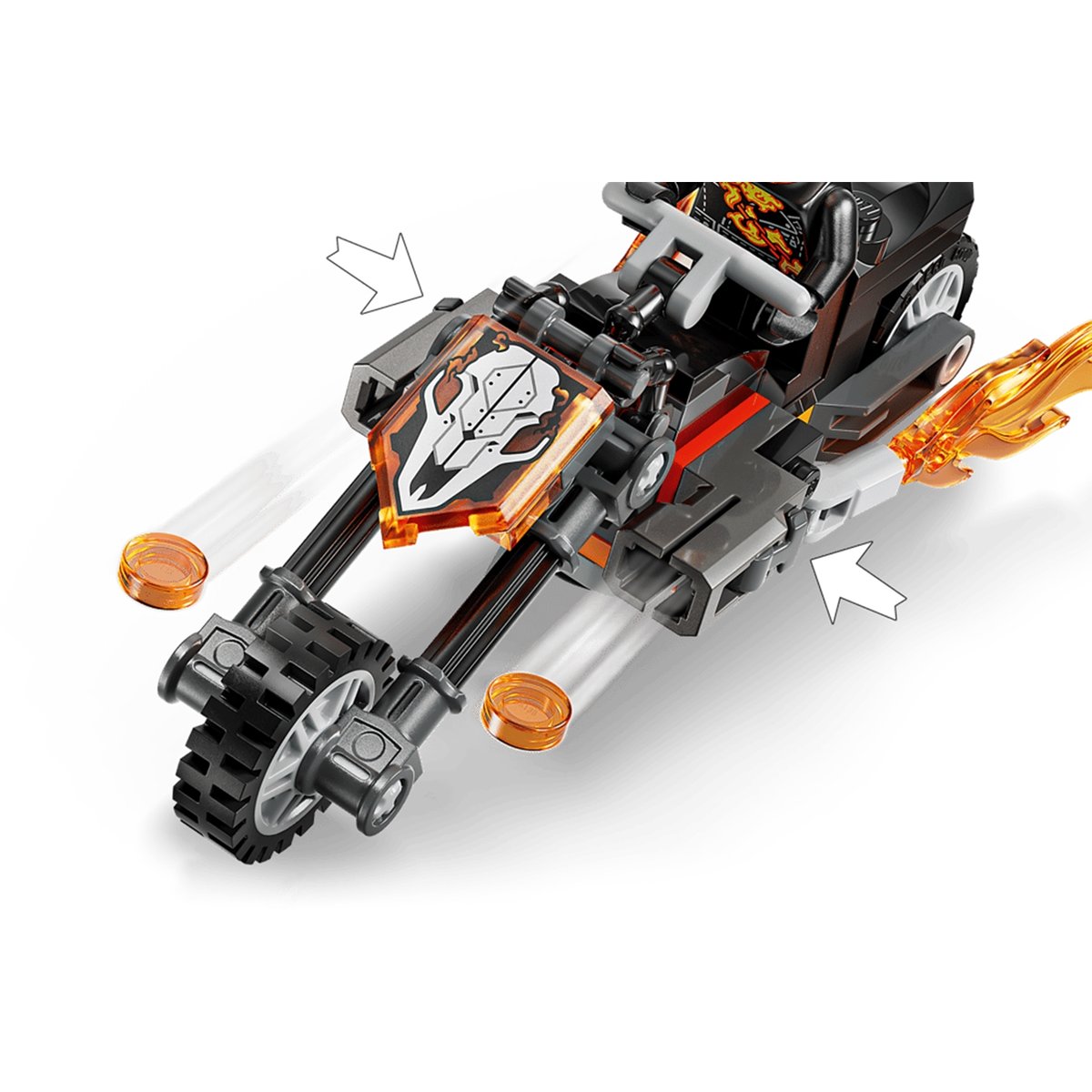 Marvel Spider-Man et sa moto contre Ghost Rider multicolore, LEGO