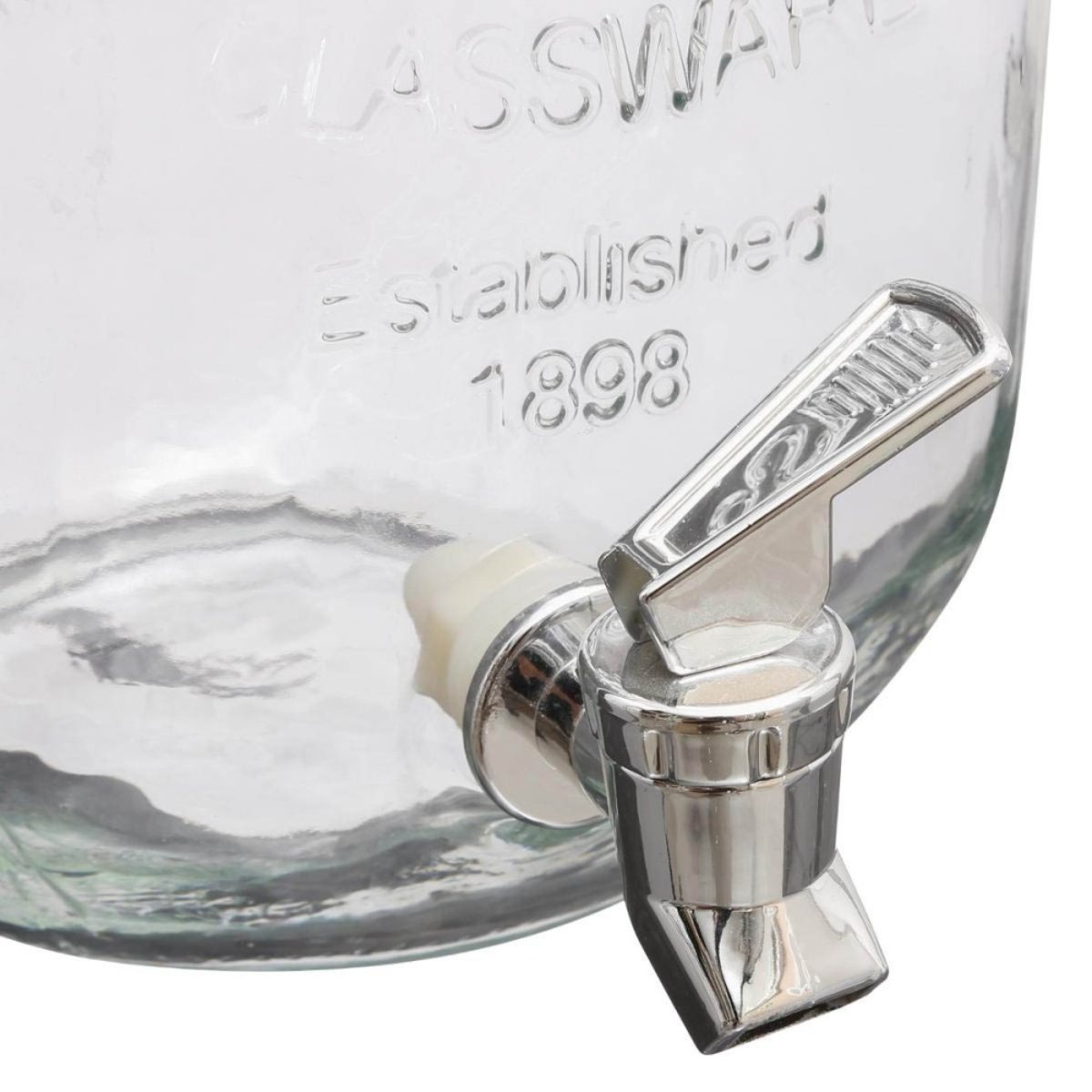 Distributeur de boisson en verre 4L blanc, ATMOSPHERA