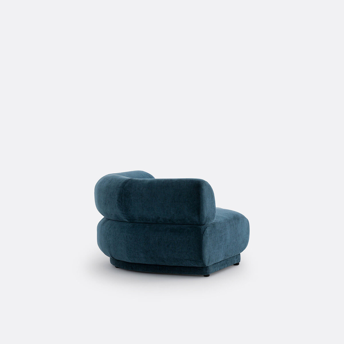 Sofá rinconero modular de terciopelo texturado, Teide azul , LA REDOUTE INTERIEURS