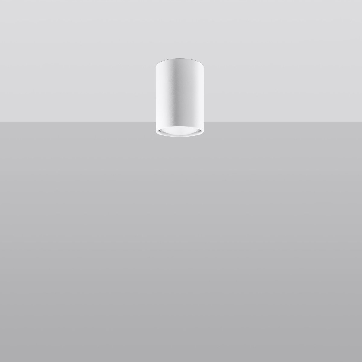Plafonnier Acier Blanc GU10 1 Lagos 10 blanc, EDEN